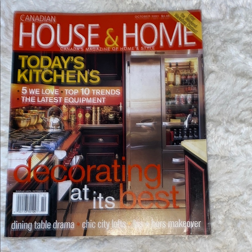 Vintage House & Home Magazine Stainless Steel Refrigerator for Modern Kitchens